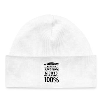 Black Friday funny saying - Baby Organic Beanie - white - Front