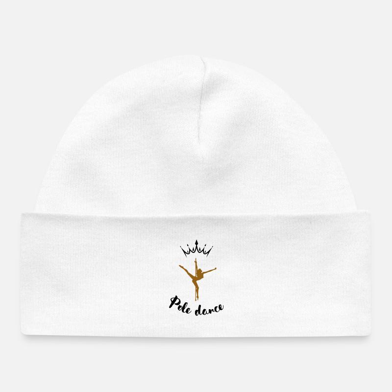 Silhouette de Pole Dance  - Bonnet bébé bio - blanc