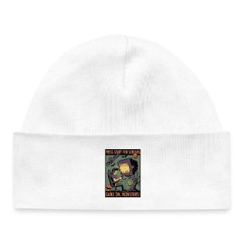 Play On, Monster: Spooky Gamer Design - Baby Organic Beanie - white - Front