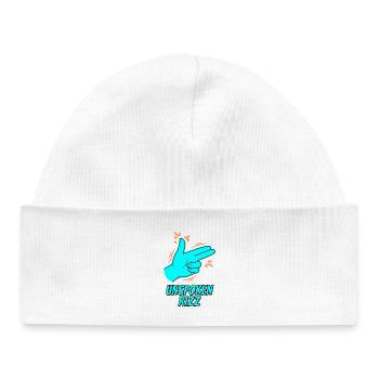 Unspoken Rizz Hand Sign - Baby Organic Beanie - white - Front