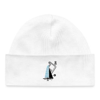 Modern Sailing Yacht Regatta Course Sailboat Yacht - Baby Organic Beanie - white - Front