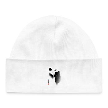 Amour des chats - Bonnet bébé bio - blanc - Devant