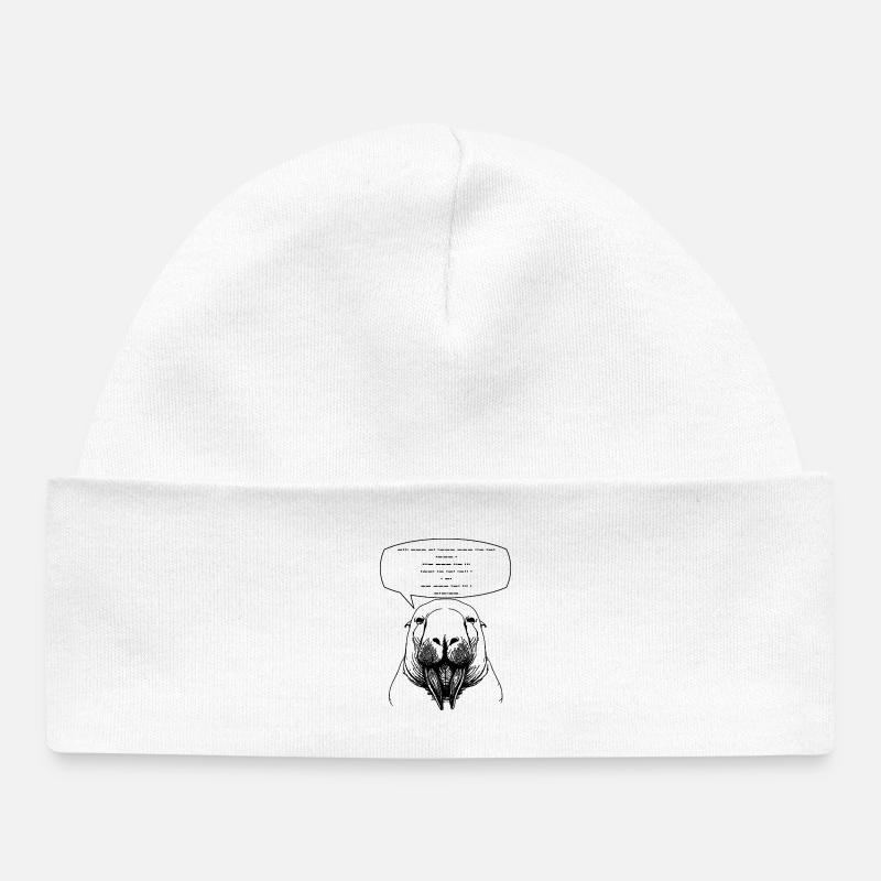 Do you speak Morse code? - Baby Organic Beanie - white