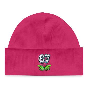 Six Seven Goal Keeper - Baby Organic Beanie - white - Front