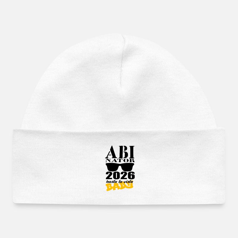 ABInator 2026 - Bonnet bébé bio - blanc
