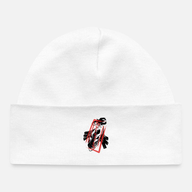 The defeated: Shark Monster - Bonnet bébé bio - blanc
