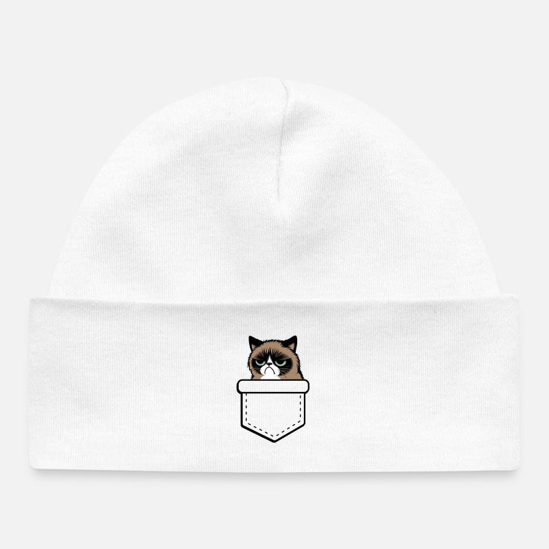 grumpy - Bonnet bébé bio - blanc