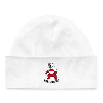 Greenland not for sale - Baby Organic Beanie - white - Front