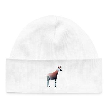 Okapi - Bonnet bébé bio - blanc - Devant