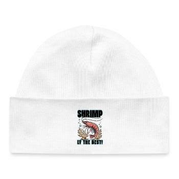 Shrimp Humor Shrimply Das Beste - Baby Organic Mütze - Weiß - Vorne