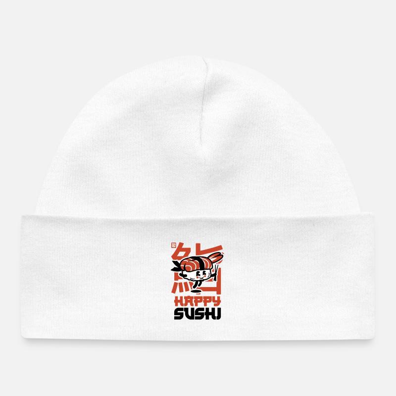 Bon sushi - Bonnet bébé bio - blanc