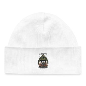 Vintage Sea Turtle Old Man of the Sea - Baby Organic Beanie - white - Front