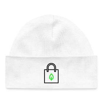 Cloth Bag Bag Sheet - Baby Organic Beanie - white - Front