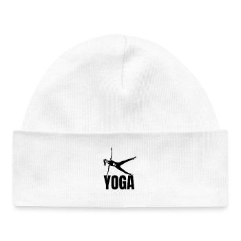 Yoga Logo - Bonnet bébé bio - blanc - Devant