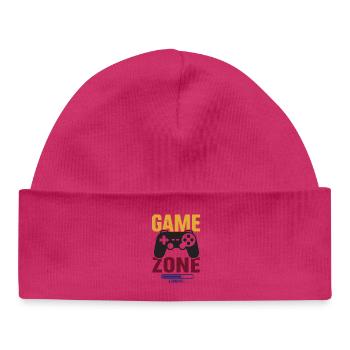 Gamer – Game Zone - Baby Organic Mütze - Weiß - Vorne