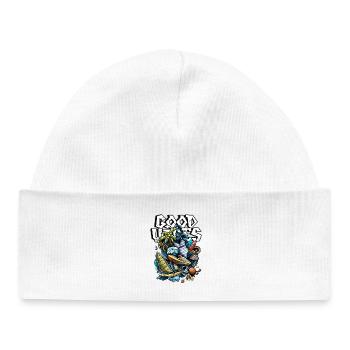 Gute Vibes Strand Surfen - Baby Organic Beanie - white - Front