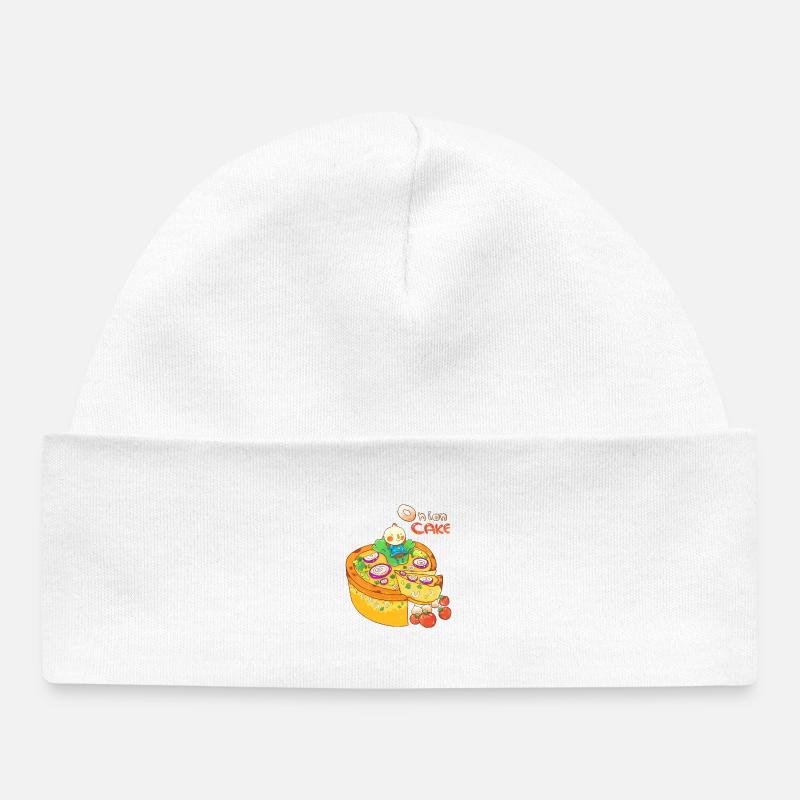 Tarte à l’oignon - Bonnet bébé bio - blanc