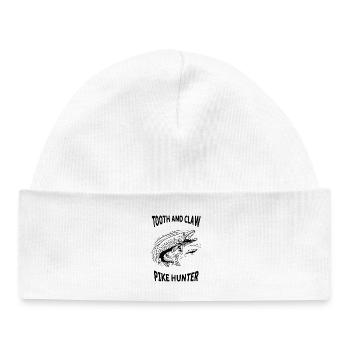 Pike River Fishing Pike Hunter - Baby Organic Beanie - white - Front