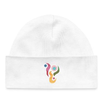 Yoga design_40 - Bonnet bébé bio - blanc - Devant
