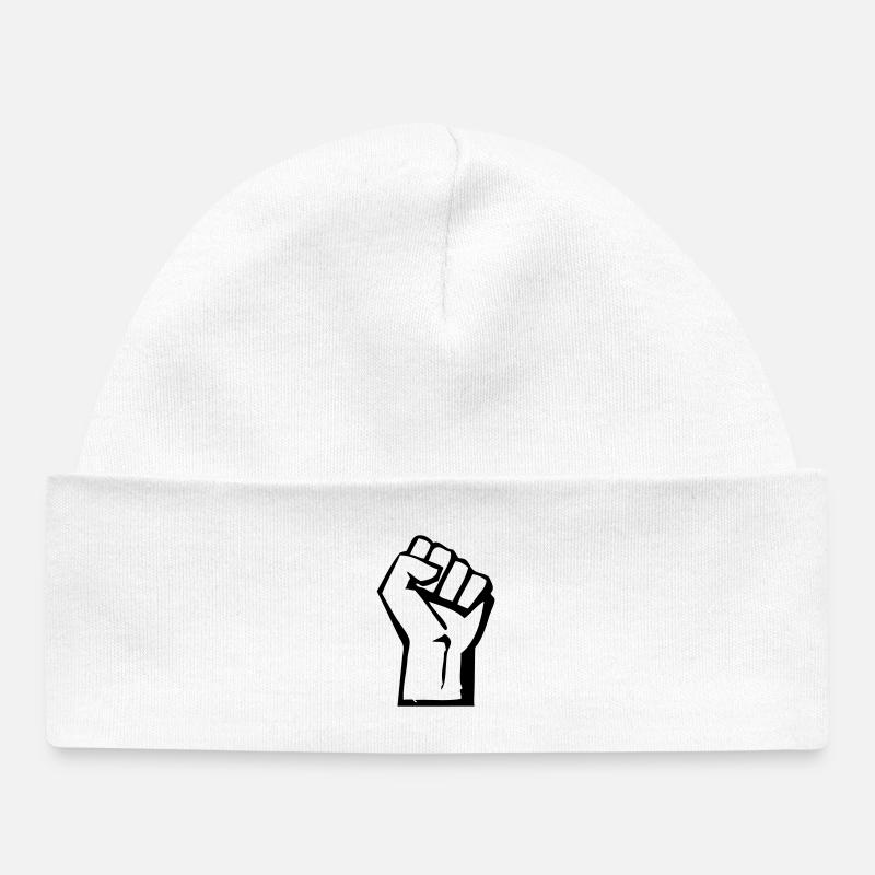 Faust - Prolétariat - Ouvrier - Bonnet bébé bio - blanc