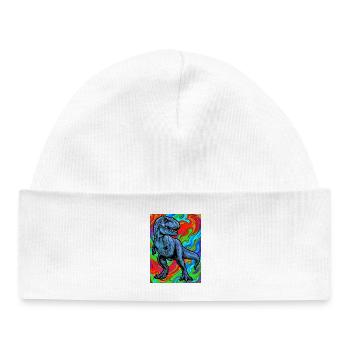 dinosaure - Bonnet bébé bio - blanc - Devant