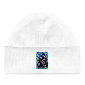 gorilla - Baby Organic Beanie - white - Front