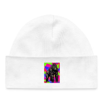 gorilla - Baby Organic Beanie - white - Front
