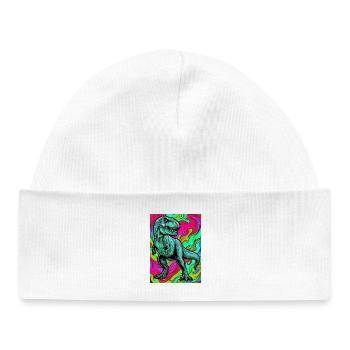 dinosaure - Bonnet bébé bio - blanc - Devant