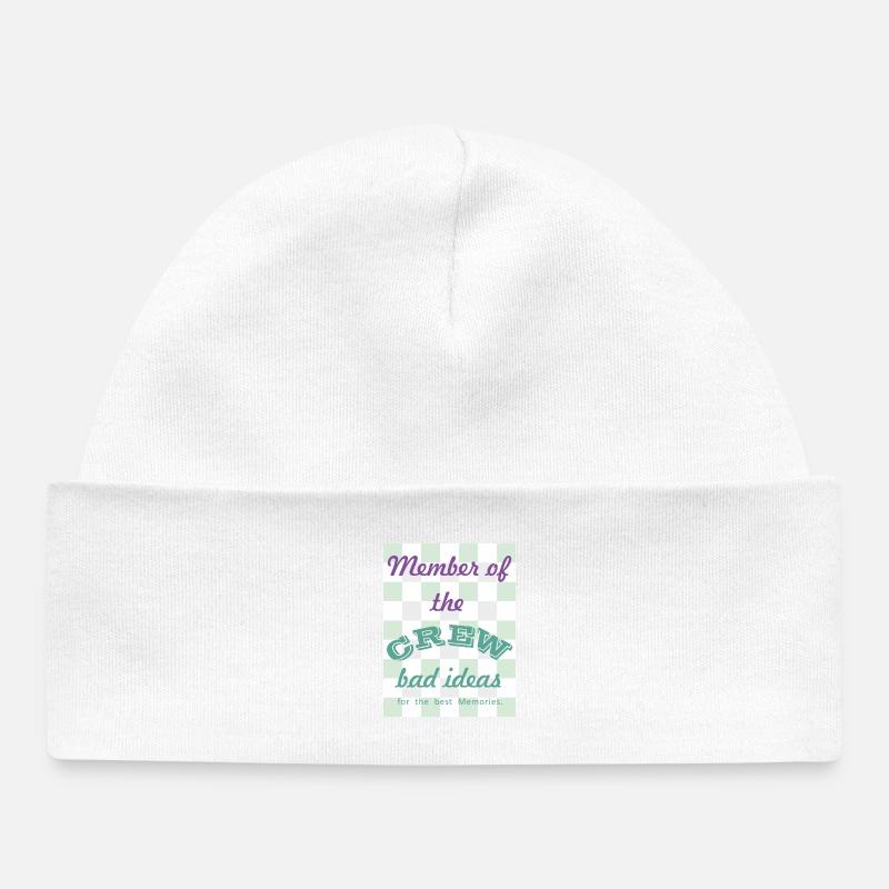 Membre d’équipage : Mauvaises idées - Bonnet bébé bio - blanc