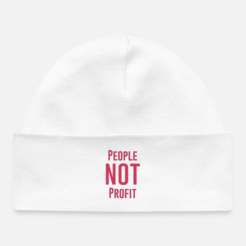 People not profit - Bonnet bébé bio - blanc