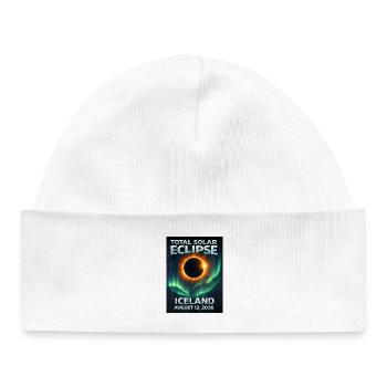 Total Solar Eclipse Iceland 2026 Reykjavik - Baby Organic Beanie - white - Front