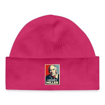 Henry Miller Pop Art Portrait - Baby Organic Beanie - white - Front