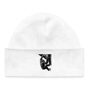 Realistic Gorilla: Bouldering & Grip Strength - Baby Organic Beanie - white - Front