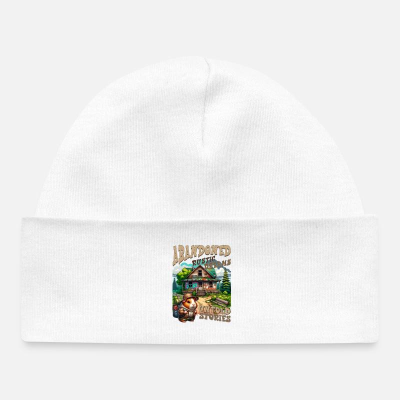 Histoires non racontées : Rustic Cabin - Bonnet bébé bio - blanc