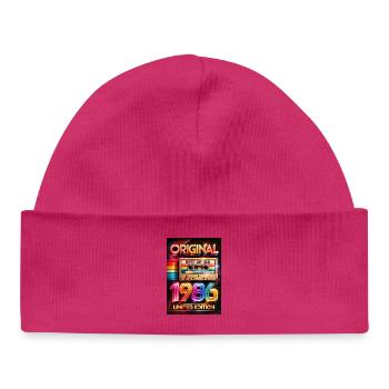 Original 1986 Neon Cassette - Baby Organic Beanie - white - Front