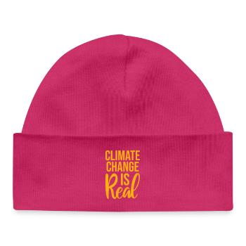 Climate Change Is Real Climate Change Science - Baby Organic Beanie - white - Front