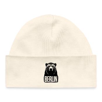 Berlin Bear - Bonnet bébé bio - blanc - Devant