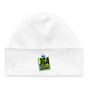 Junggesellenabschied JGA Neon Design - Baby Organic Mütze - Weiß - Vorne