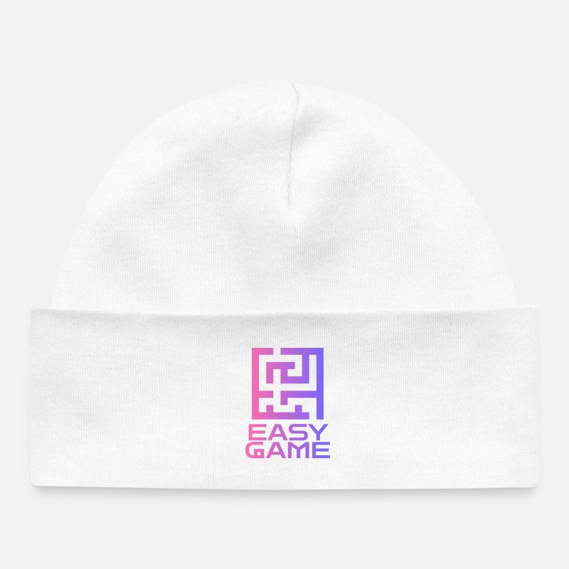 Maze Neon Easy Game Logo - Bonnet bébé bio - blanc