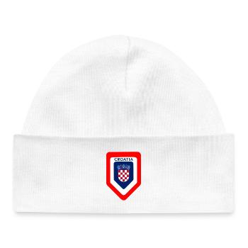 Kroatisches Wappen Emblem - Baby Organic Mütze - Weiß - Vorne
