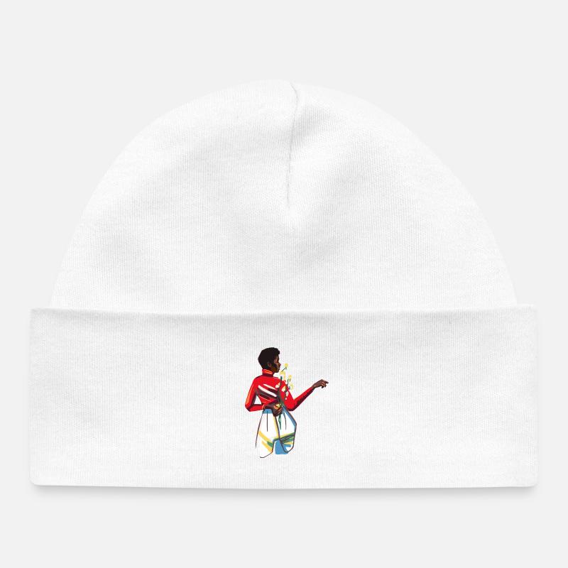 Dame aux fleurs - Bonnet bébé bio - blanc