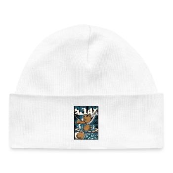 Motif de bien-être Relax Capybara - Bonnet bébé bio - blanc - Devant