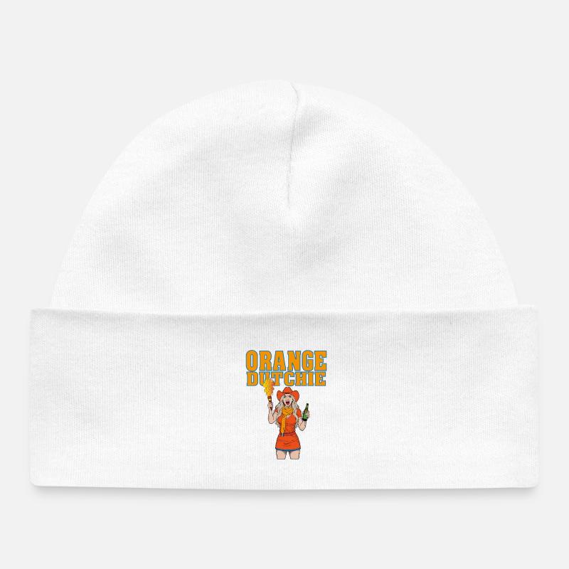 orangedutchie - Baby Organic Beanie - white