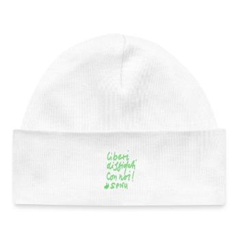 Liberi - Diffifati con Noi - Bonnet bébé bio - blanc - Devant
