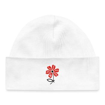 chrétienne - Bonnet bébé bio - blanc - Devant