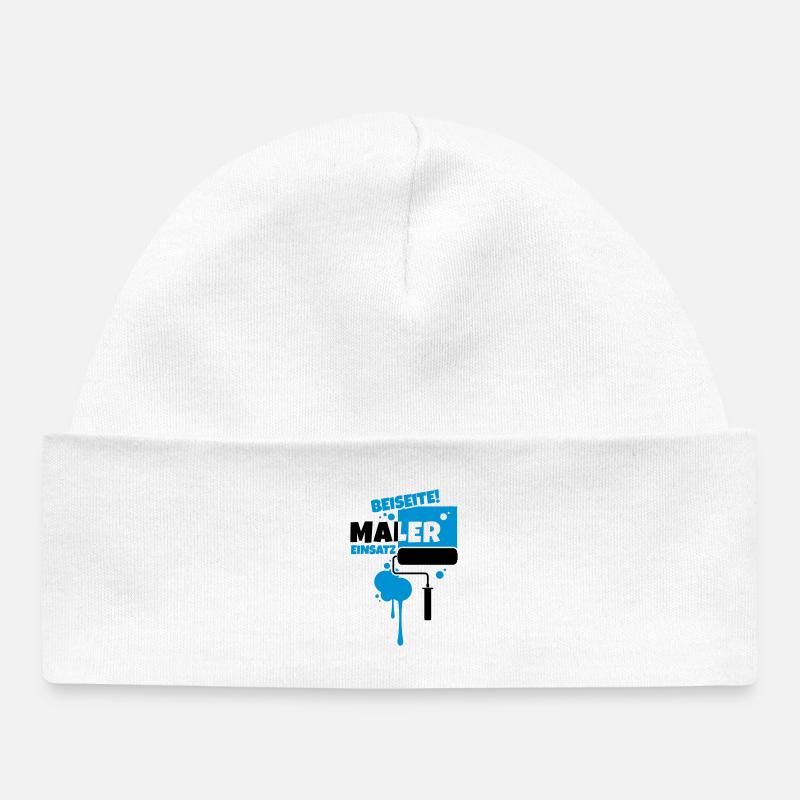 beruf maler - Baby Organic Mütze - Weiß