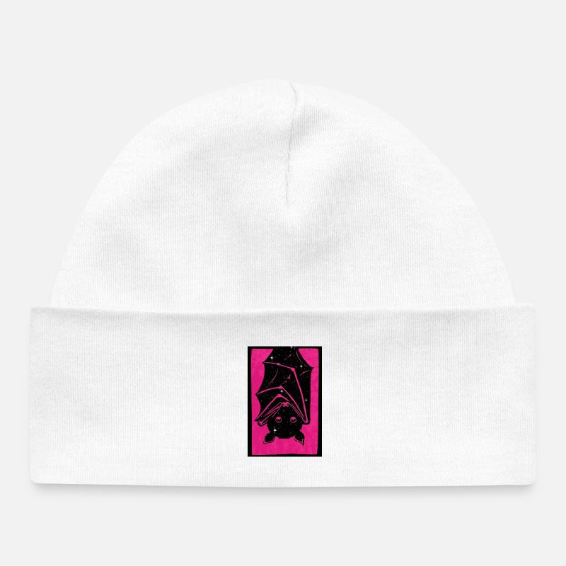 Spacebat - Baby Organic Beanie - white