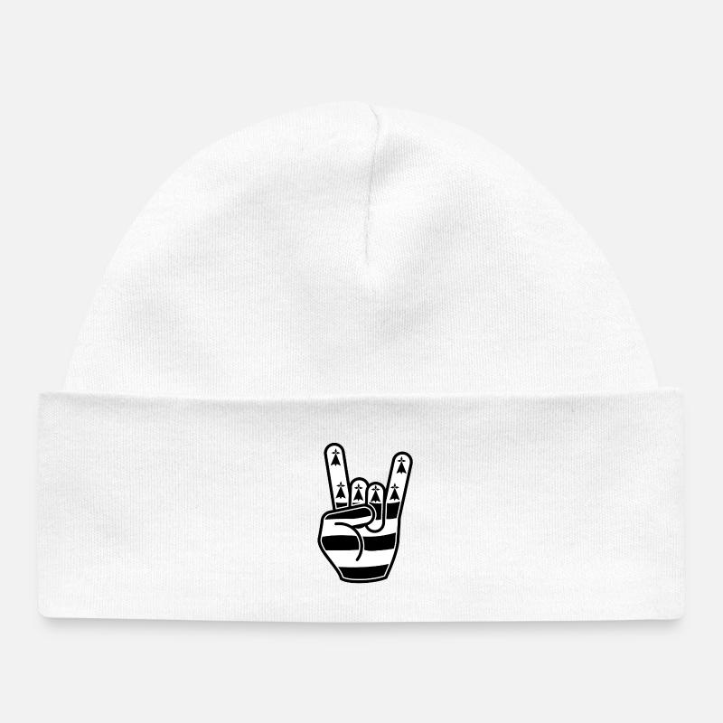Rock Breizh - Bonnet bébé bio - blanc