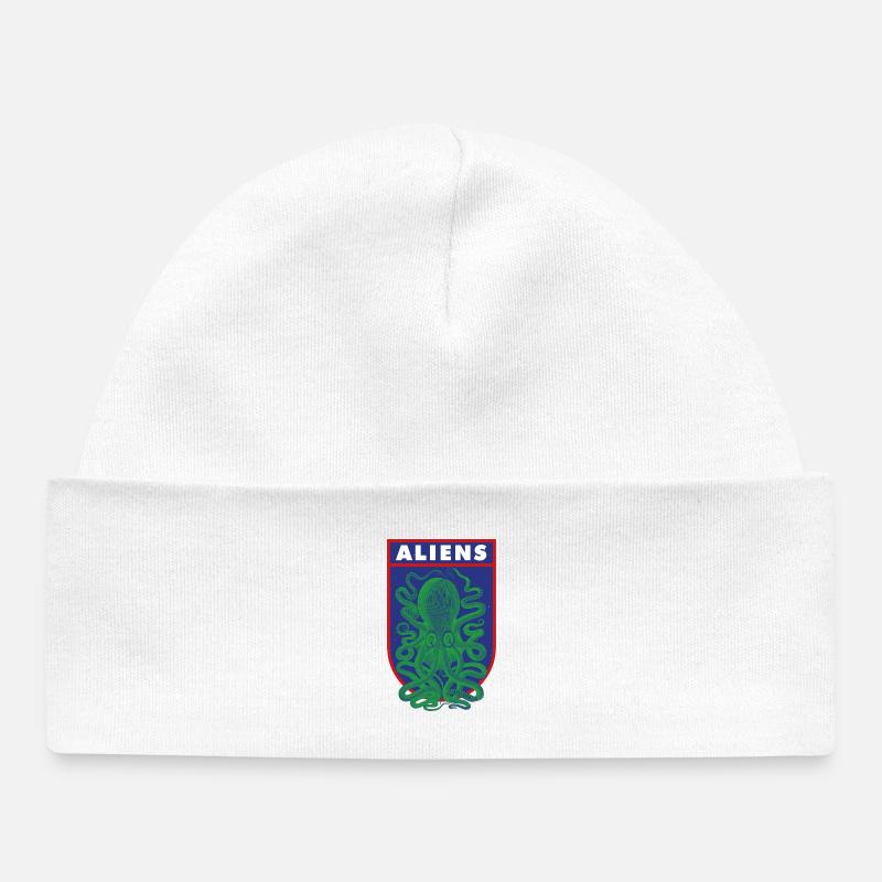 Octopus Aliens - Bonnet bébé bio - blanc
