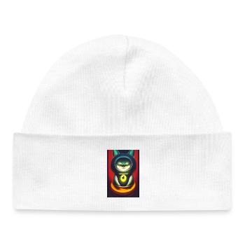 Maneki neko 3 - Baby Organic Mütze - Weiß - Vorne